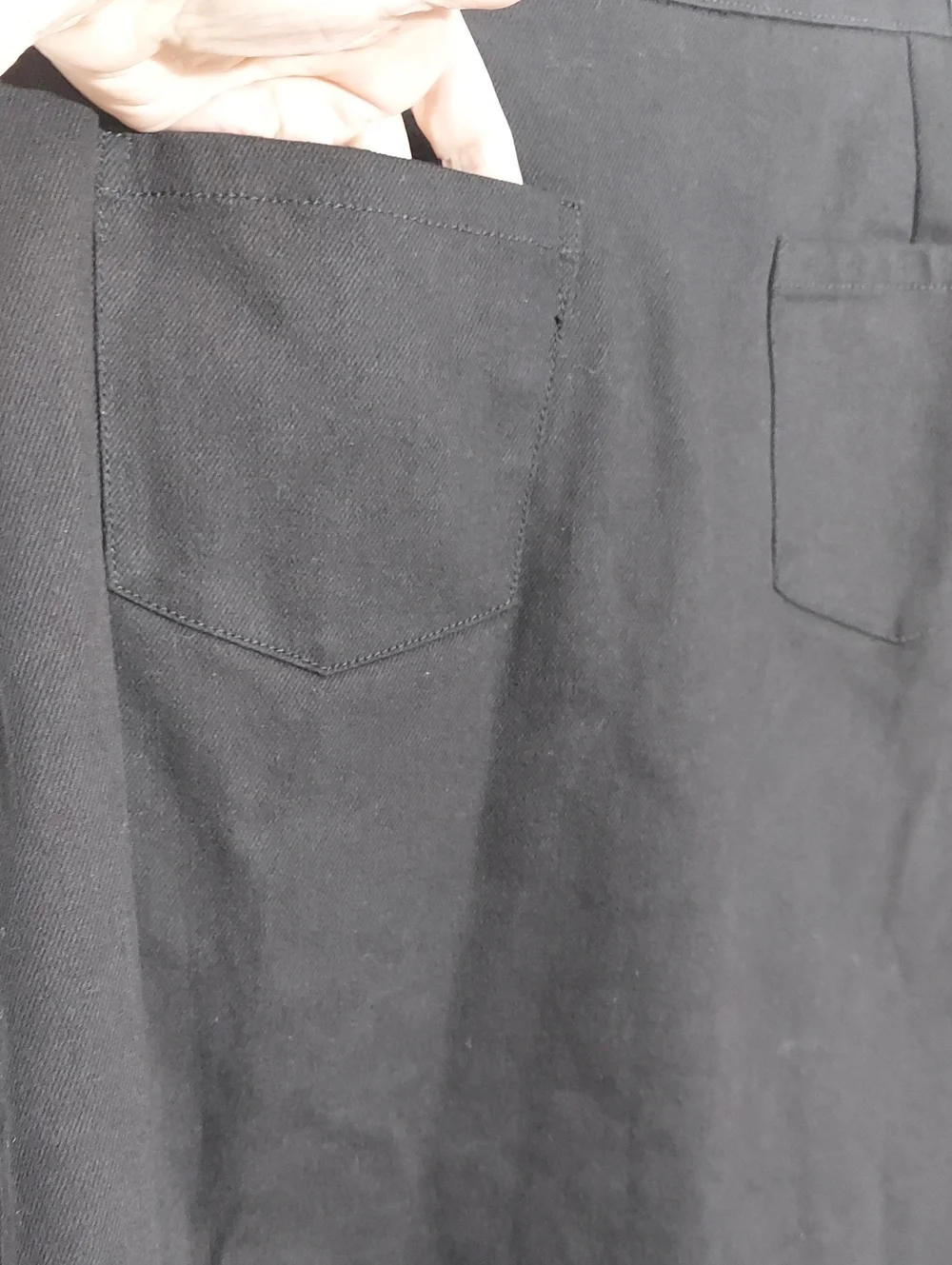 Cynthia Rowley Skirt, Size 6, Black Denim, Brass Stud Embellished